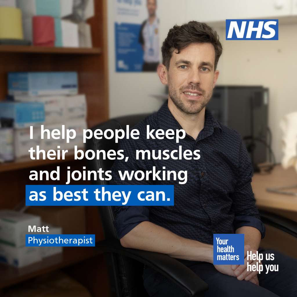 I help people keep their bones, muscles and joints working as best they can.
Matt