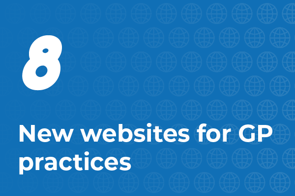 8 new websites for GP practices